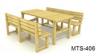 Wooden Picnic Table MTS-406